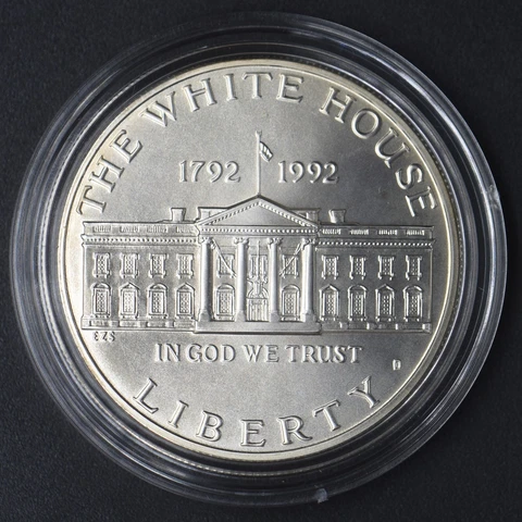 1992-D Mint State White House Modern Commemorative Silver Dollar 1$ -COINGIANTS Cover