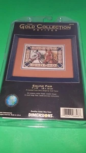 Dimensions Gold Petites 6848 Equine Pair Horses Counted Cross Kit 7" x 5" NEW - Picture 1 of 3
