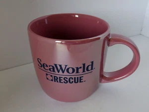 SEAWORLD RESCUE KAFFEETASSEBECHER * 14 OZ. * PINK * FLORIDA THEMENPARK * MEERWELT - Bild 1 von 8