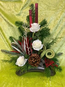 S19.6. Steckschale Kissen Gesteck Decke Grabgesteck Allerheiligen Totensonntag - Bild 1 von 6