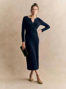 Falda larga de vestido de lana de algodón para mujer Sezane - Imagen 1 de 15