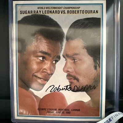 Roberto Duran Original Program vs. Sugar Ray Leonard - Image 1 of 3