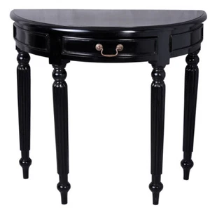 Tischkonsole Mahagoni Halbrund Wandtisch Konsolentisch Massivholz Beistelltisch - Bild 1 von 5