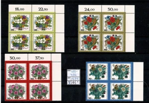Berlin, ' 25 Jahre Wohlfahrtsmarken: Blumensträuße ', 4er, Block,1974,postfrisch - Bild 1 von 1