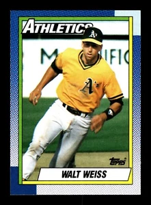Walt Weiss ⚾ 1990 Topps Baseball #165 Oakland Athletics - Imagen 1 de 2