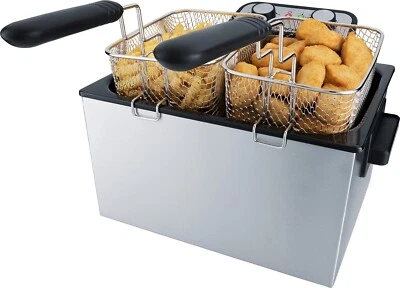 Steba DF 300 - Edelstahl Fritteuse - 5l Volumen - 190 Grad - 3 Frittier Körbe - Bild 1 von 4