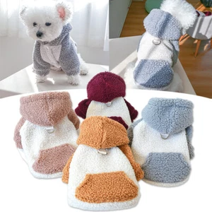 Pet Clothing Autumn And Winter Warm Fleece Hoodie Dog Traction Hoodie - Picture 1 of 28