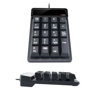 Wired Keyboard 2.4G Wireless Numeric Keyboard Mini USB Numeric Keypad Notebook - Picture 1 of 15