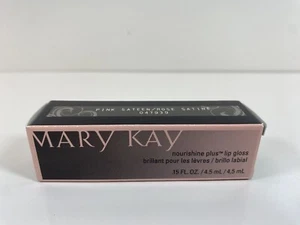 NIB Mary Kay NouriShine Lip Gloss: Pink Sateen/Rose Satine 047939 - Picture 1 of 2