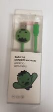MINISO Micro USB Cable Marvel INCREDIBLE HULK Android Data Cable NEW