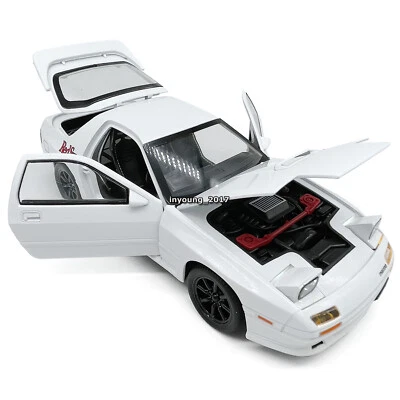 1/24 Mazda RX-7 FC3S Model Car Diecast Toy Cars Boys Toys for Kids Gifts White - Image 1 of 4