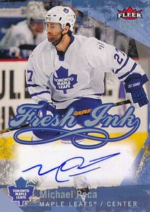 2007-08 Ultra FRESH INK #PE MICHAEL PECA - Toronto Maple Leafs