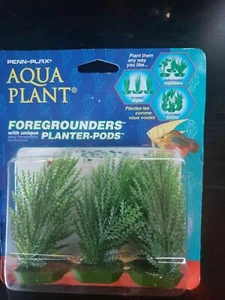 Penn Plax Aqua Plant Foregrounder 6-Pod Grn Willowmoss P31F6 **BLOWOUT PRICE** - Picture 1 of 1