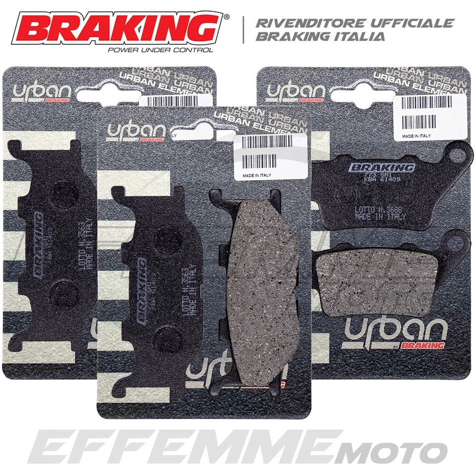 Pastiglie YAMAHA MT-03 2006 2007 2008 2009 (MT03 660) Kit Ant.+ Post. BRAKING - Immagine 1 di 1