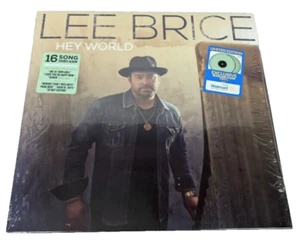 Hey World by Lee Brice (LP, 2021) Walmart Exclusive Seaglass Clear Country - NEW - Foto 1 di 10