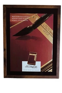 S.T. Encendedor Dupont París 1872 Vintage Años 90 Impresión Publicidad Enmarcada Decoración - Imagen 1 de 3