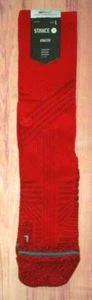 MENS STANCE ATHLETIC RED CREW SOCKS SIZE L (9/13) - Picture 1 of 1