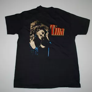 1985 Tina Turner Singer Private Dancer Tour Cotton Black Men S-4XL T-Shirt NG254 - Picture 1 of 2