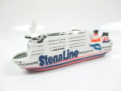 MARKENLOS Schiff Modell Stena Line Scandinavia Fähre Ferry 12 cm Poly Cruise Ship NEU