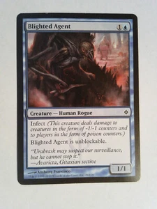 Blighted Agent New Phyrexia - Magic the Gathering Mtg Blue - Picture 1 of 1