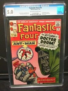 FANTASTISCHE VIER #16 VG/F 5.0 CGC 1. Ant-Man X-Over! 1. Quantenreich! Dr. Doom - Bild 1 von 3