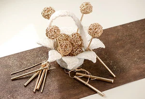 Osterkorb 'Blume' creme natur Blumenkorb Ostern Dekoration Geschenke Osterdeko - Bild 1 von 2