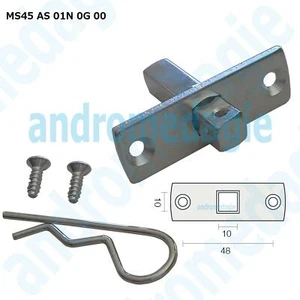 SOPORTE DE PIN CUADRADO GALVANIZADO Montaje de motores tubulares - Imagen 1 de 1
