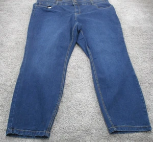 Jeans Autograph 24 L27 tiro alto elástico cintura elástica azul denim para mujer - Imagen 1 de 18