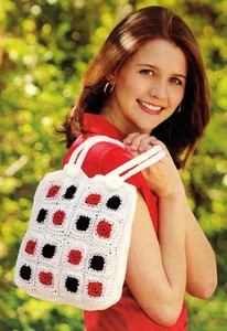 TRENDY Polka Dots Purse/Crochet Pattern INSTRUCTIONS ONLY - Picture 1 of 1