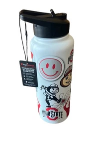 Botella de agua aislada de acero inoxidable The Ohio State University Buckeyes 34 OZ - Imagen 1 de 6