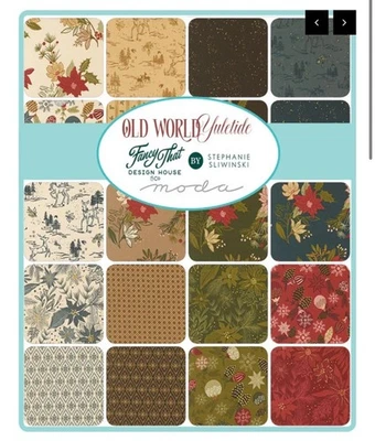 Moda Navidad Vacaciones Jalea Rollo Tiras de Tela 2.5" "Viejo Mundo Navidad" Foto 1 de 4