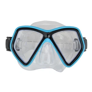Swim Central Aqua Blau Schwarz Monaco Schwimmmaske Verstellbare Träger Alter 10 bis 6,25" - Bild 1 von 3