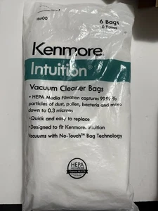 NEW! 6-Pack Kenmore IB600 HEPA Replacement Intuition Upright Vacuum Cleaner Bags - Picture 1 of 4