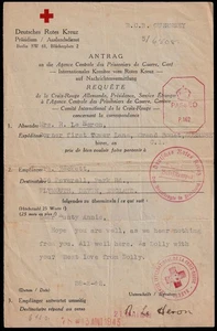 1943 GUERNSEY RED CROSS BUREAU message, Mrs Heron, Grand Bouet to PLYMOUTH - Picture 1 of 2