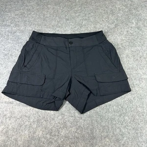 Athleta Cargo Shorts Damen 6 Reißverschlusstaschen schwarz Ripstop Wandern Gorpcore Granola " - Bild 1 von 8