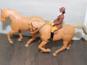 Britains Palomino Pferde mit Reiter - Vintage 1:32 Farm & Equestrian Modelle - Bild 1 von 7