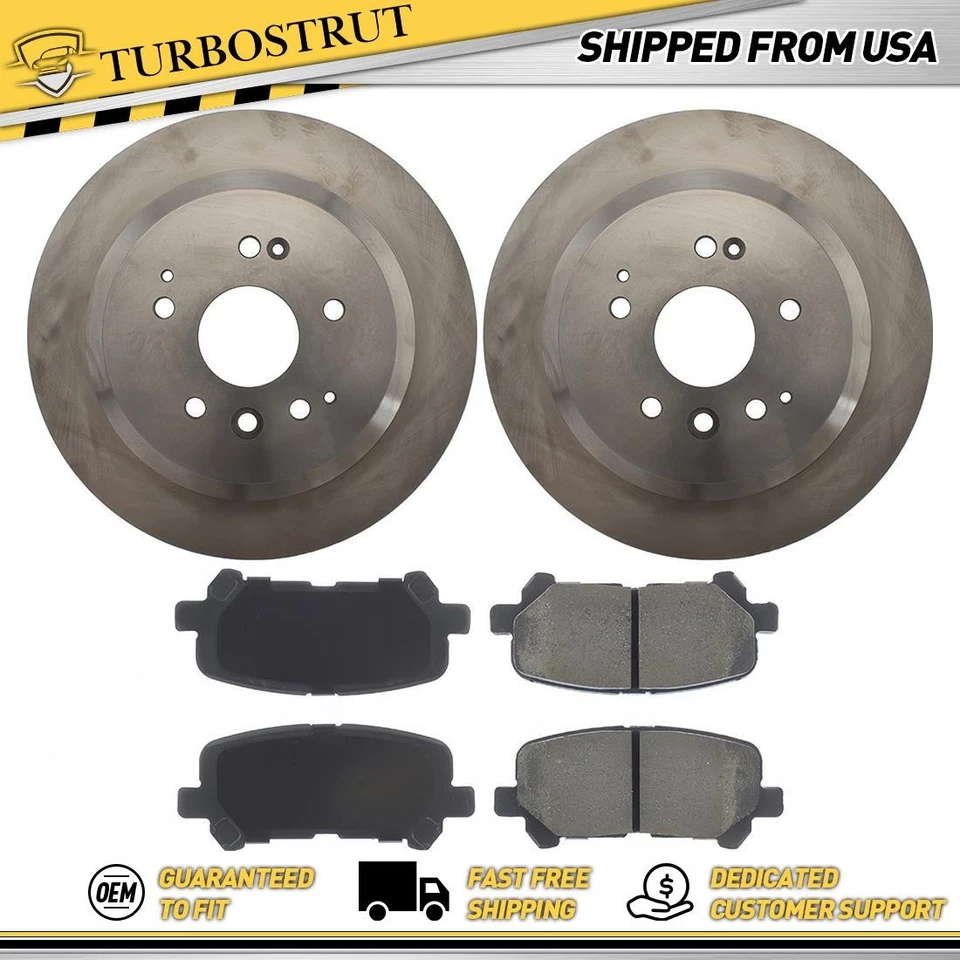 Kit de pastillas de freno rotores de freno traseros OE para Acura MDX 2014-2016 3,5 L Foto 1 de 1