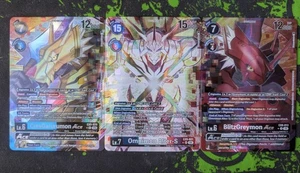 Digimon Alternate Art Omnimon Alter-S EX9-021 BlitzGreymon EX9-013 CresGarurumon - Picture 1 of 1