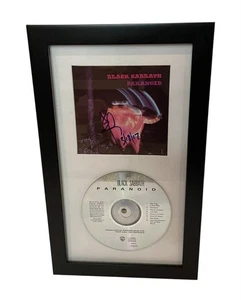 Cubierta de CD Paranoid firmada por Bill Ward Black Sabbath enmarcada certificado de autenticidad JSA Ozzy Osbourne - Imagen 1 de 4