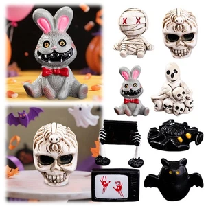 Mini estatuilla de resina adorno de escritorio decoraciones de Halloween para sala de estar y - Imagen 1 de 33