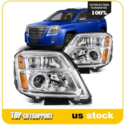 2Pcs Pair Headlights For 2010-2015 GMC Terrain SLT SLE 2.4L 3.6L w/Projector - Image 1 of 4
