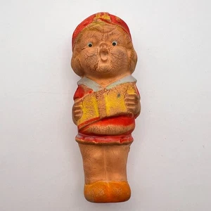 1950s Vintage Japan Rubber Squeak Doll Girl Squeeze Toy Collectible 12cm Estate - Picture 1 of 7