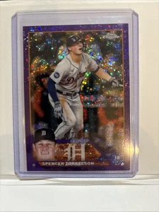 2023 Topps Chrome Spencer Torkelson Purple Speckle Refractor SP /299 Tigers - Bild 1 von 2