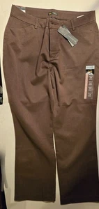 Pantalones para mujer Lee nuevos con etiquetas relax fit castaño sin arrugas talla 14 tiro corto-medio 32x29 - Imagen 1 de 14