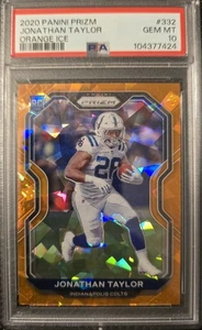 Jonathan Taylor, 2020 Panini Prizm #332 Orange Ice Prizm (RC) - Picture 1 of 2
