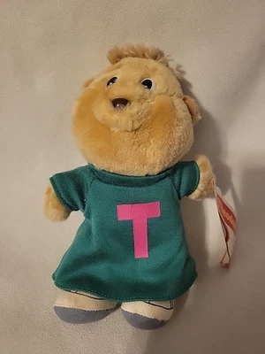 Juguete de peluche vintage Alvin & The Chipmunks Theodore Burger King 1987 con etiqueta Foto 1 de 4