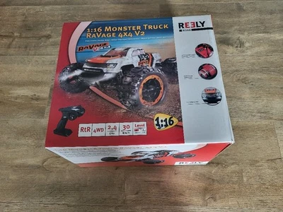 Reely JoVage 4x4 V2 Orange/Weiß Brushed 1:16 RC Modellauto Elektro Truggy 4WD - Bild 1 von 3