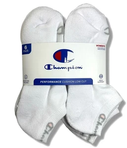 CHAMPION SOCKEN DAMEN - NIEDRIG GESCHNITTEN - 253 WEISS WEISS - SCHUHGRÖSSE 5-9ER PACK 6 - Bild 1 von 2