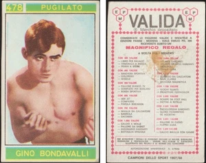 CAMPIONI DELLO SPORT 1967/68 PANINI - 478 GINO BONDAVALLI - PUGILATO BOXE VALIDA - Imagen 1 de 3