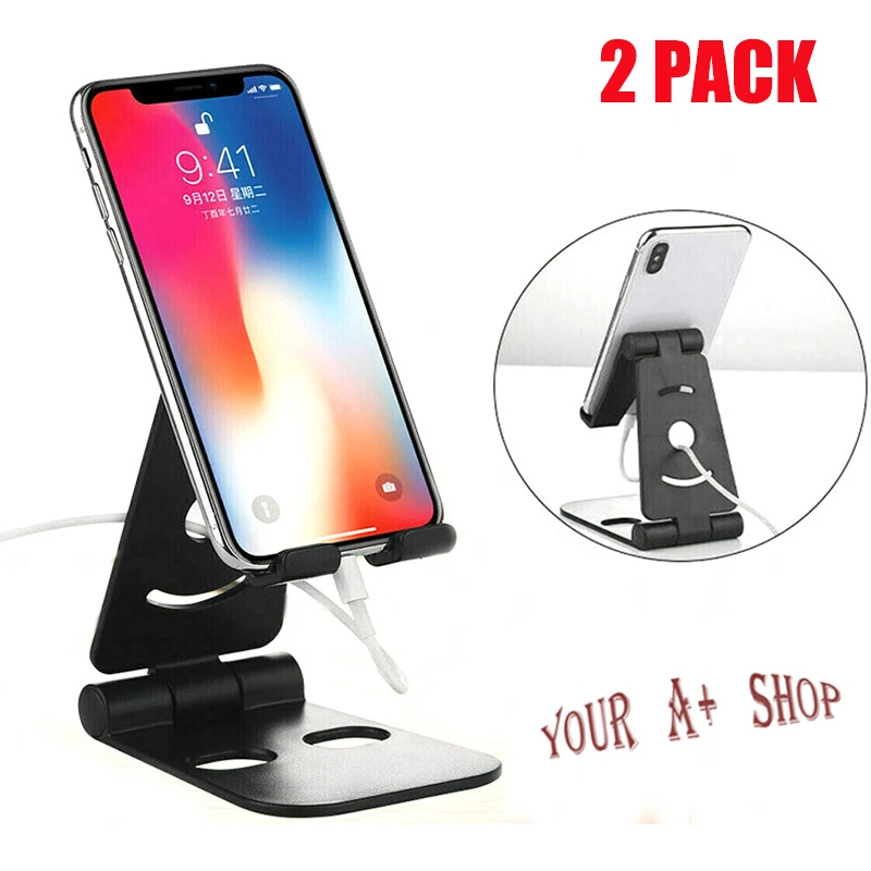 2PCS Universal Cell Phone Stand Holder Magic Tablet Desk Adjustable Mount Holder - Image 1 of 4